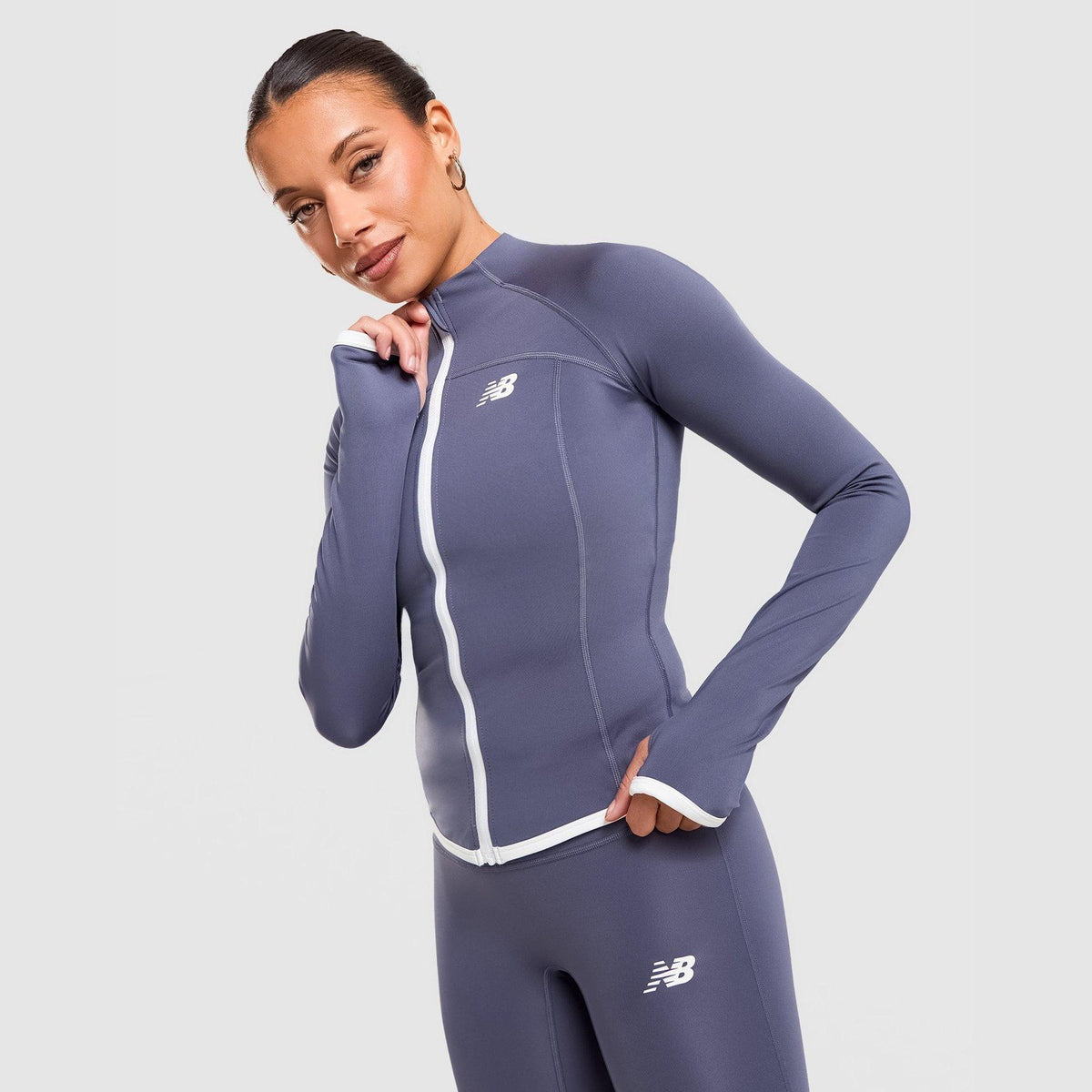 Accelerate Binding Full Zip Jacket Image 1 - LUZACTIVE - AUSTRALIA