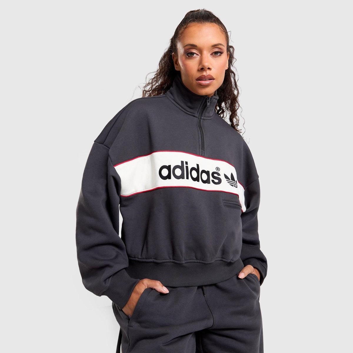AdiSignature NY 1/4 Zip Track Top Image 1 - LUZACTIVE - AUSTRALIA