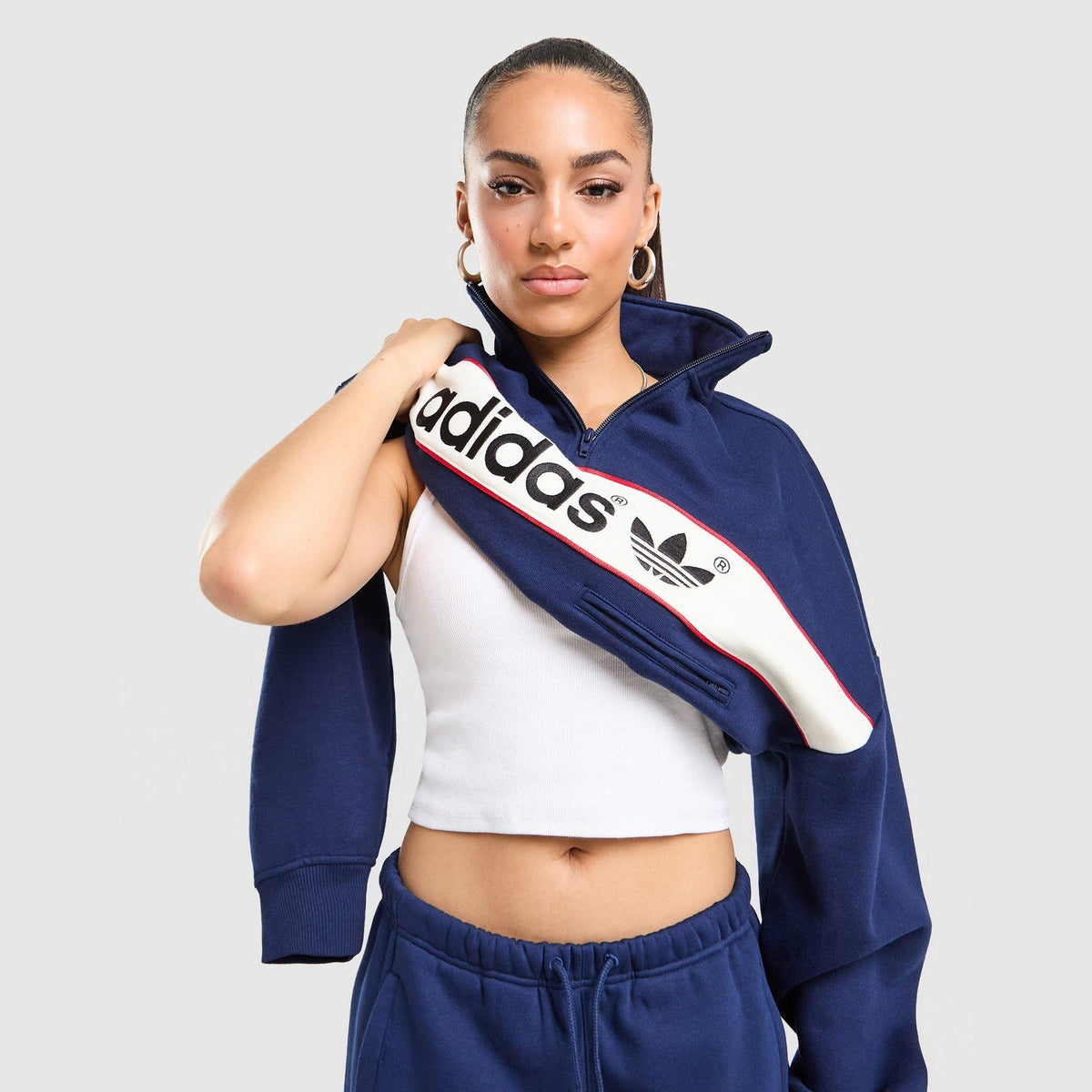 AdiSignature NY 1/4 Zip Track Top Image 1 - LUZACTIVE - AUSTRALIA