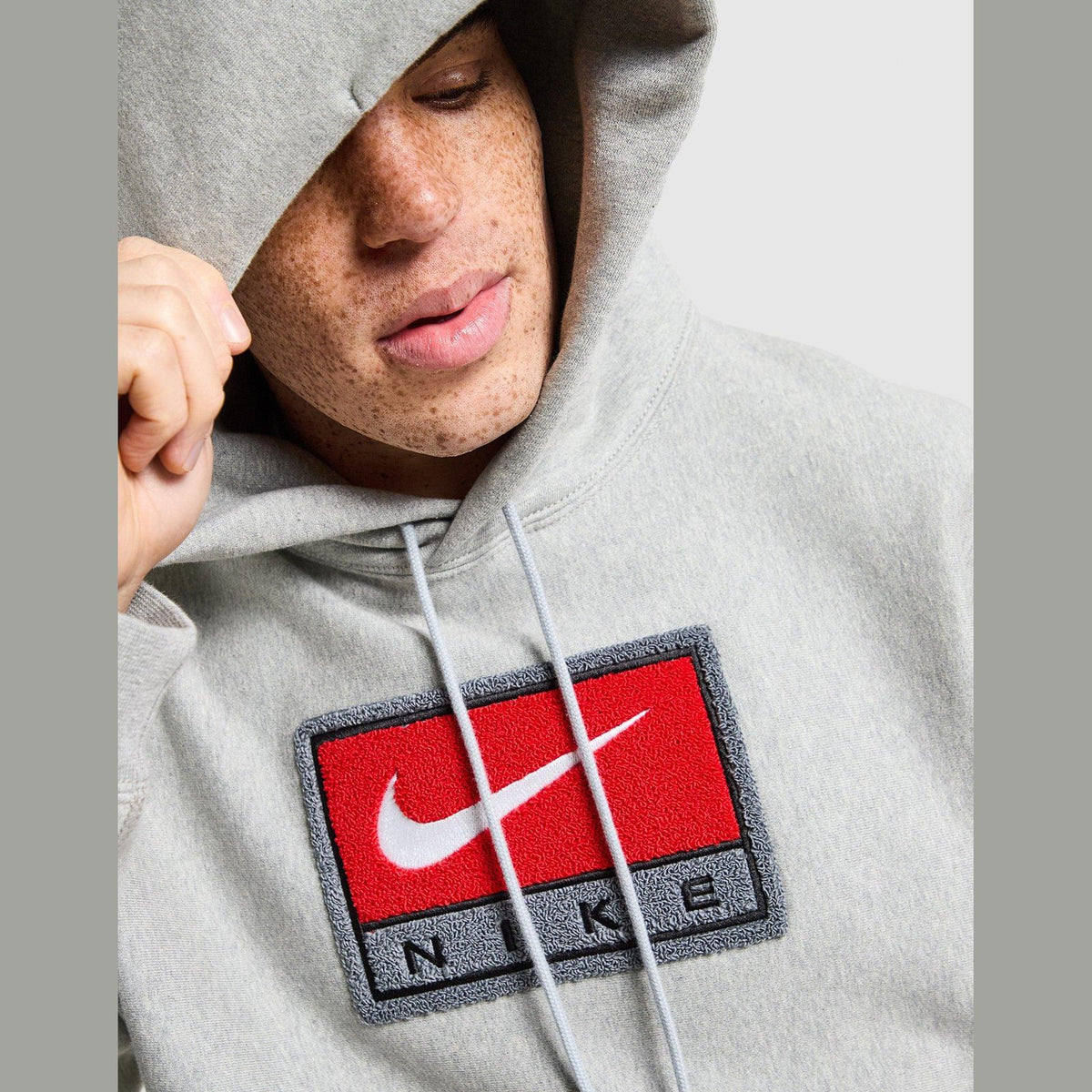 Chenille Logo Solo Swoosh Hoodie Image 1 - LUZACTIVE - AUSTRALIA