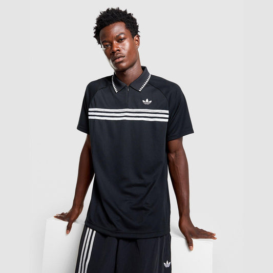 Chest Stripes Slim Polo Shirt Image 1 - LUZACTIVE - AUSTRALIA