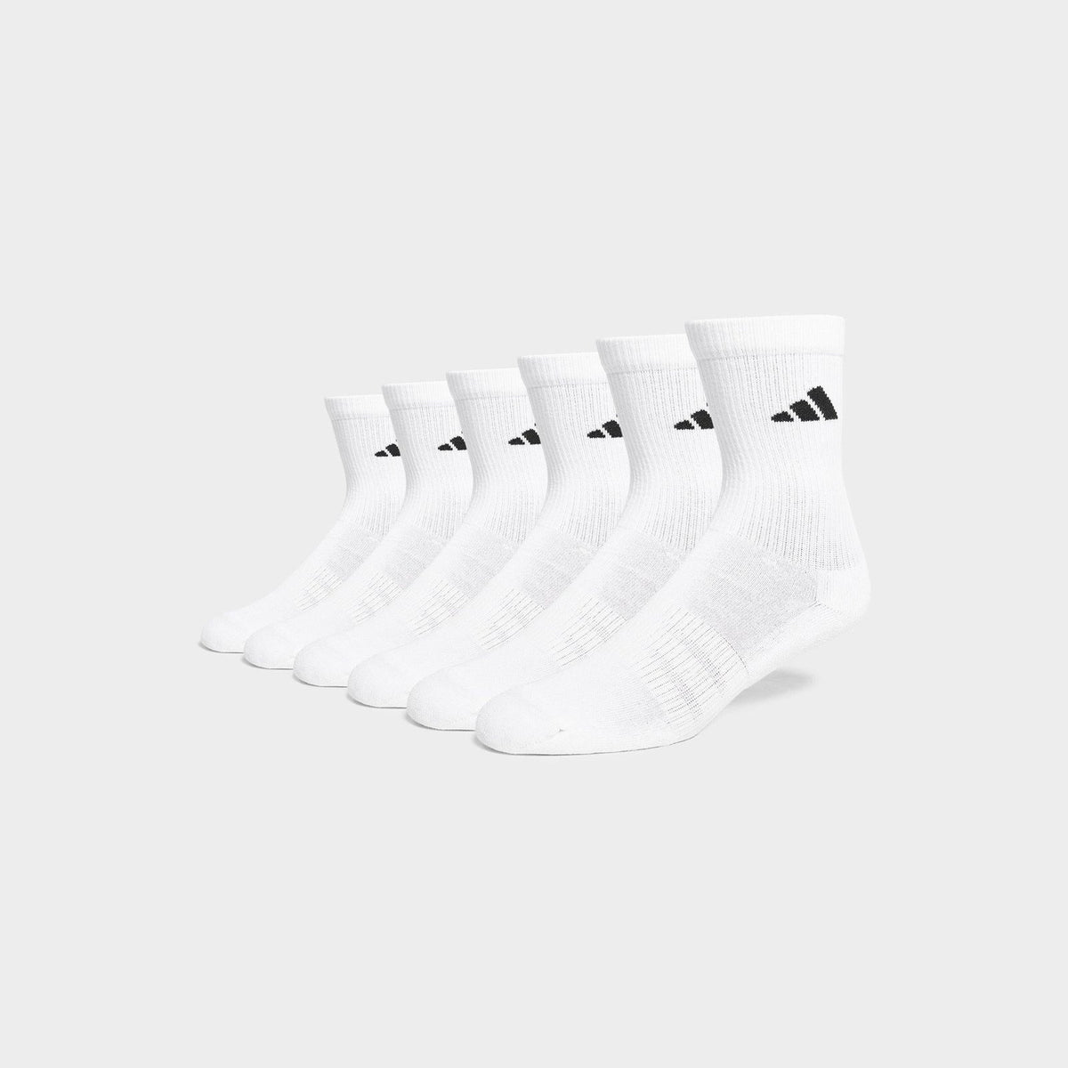 Cushioned Crew Socks (6 Pack) Image 1 - LUZACTIVE - AUSTRALIA