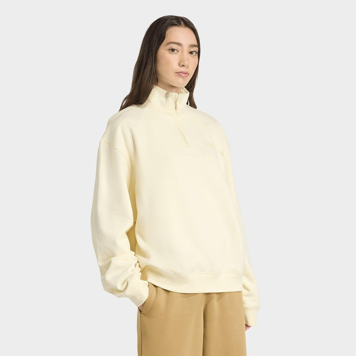 Essential Linear 1/4 Zip Fleece Sweatshirt Image 1 - LUZACTIVE - AUSTRALIA