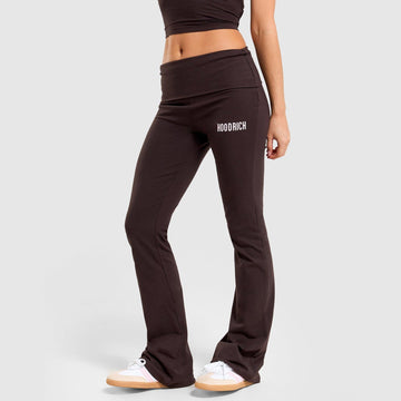 Fold-Over Jersey Flare Pants Image 2 - LUZACTIVE - AUSTRALIA