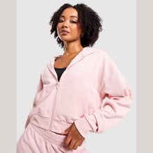 Full-Zip Crop Hoodie Image 1 - LUZACTIVE - AUSTRALIA