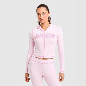 Full-Zip Fitted Jersey Hoodie Image 2 - LUZACTIVE - AUSTRALIA