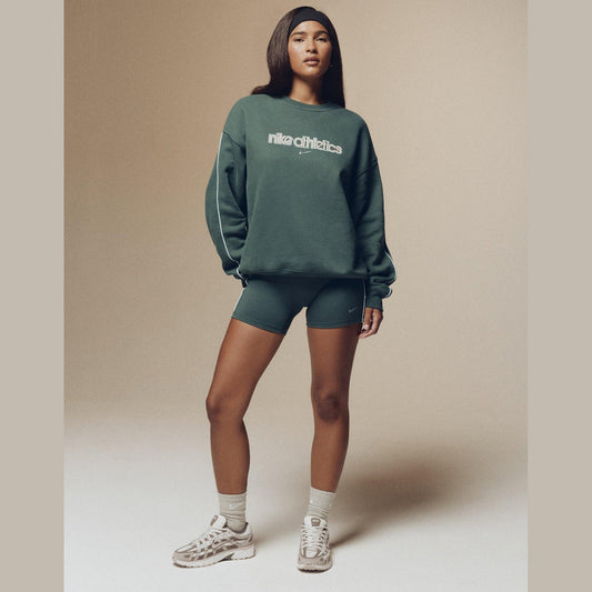 Gym Life Swoosh Oversized Crew Sweatshirt Image 1 - LUZACTIVE - AUSTRALIA