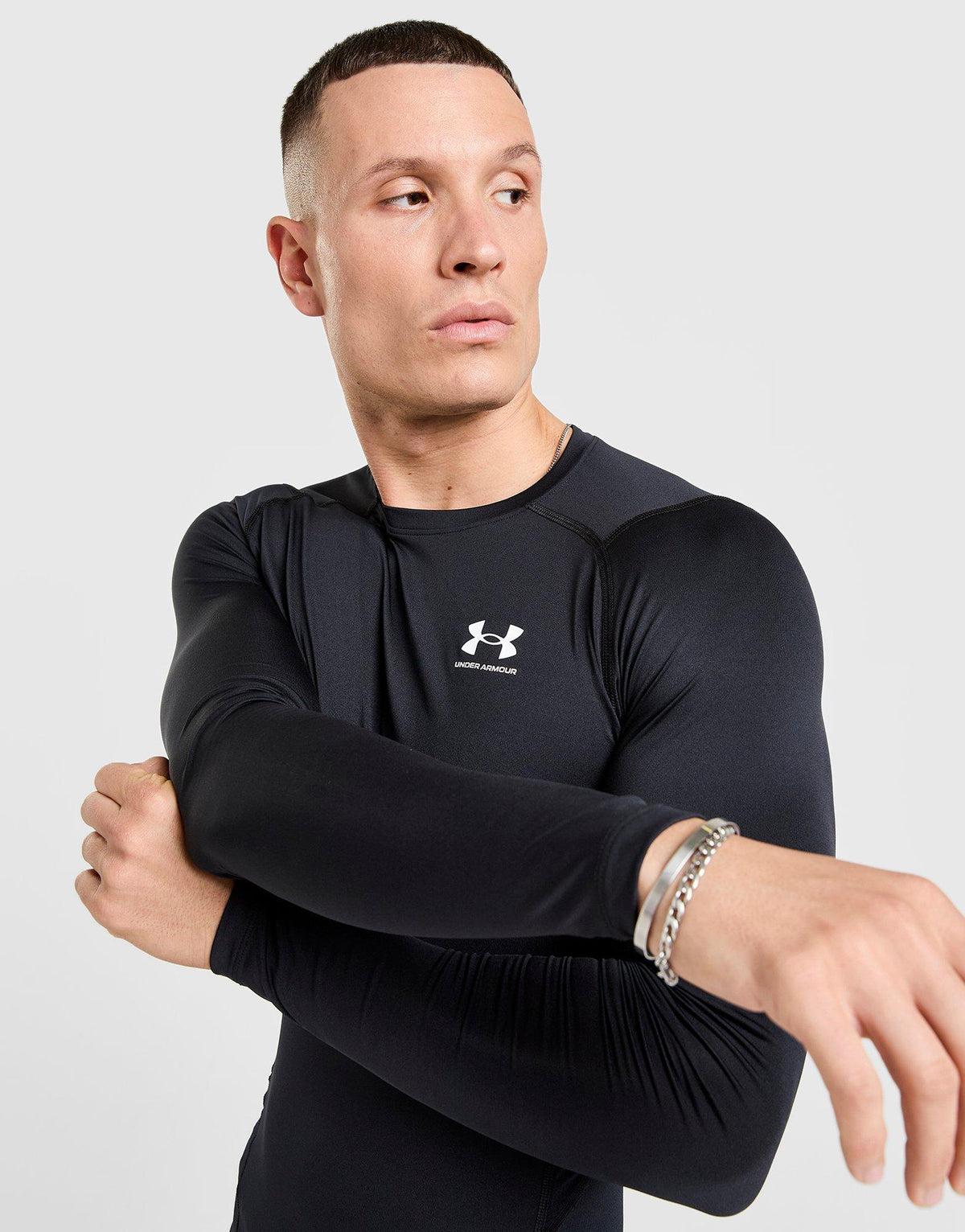 Men's HeatGear Armour Compression Long Sleeve T-Shirt Image 1 - LUZACTIVE - AUSTRALIA