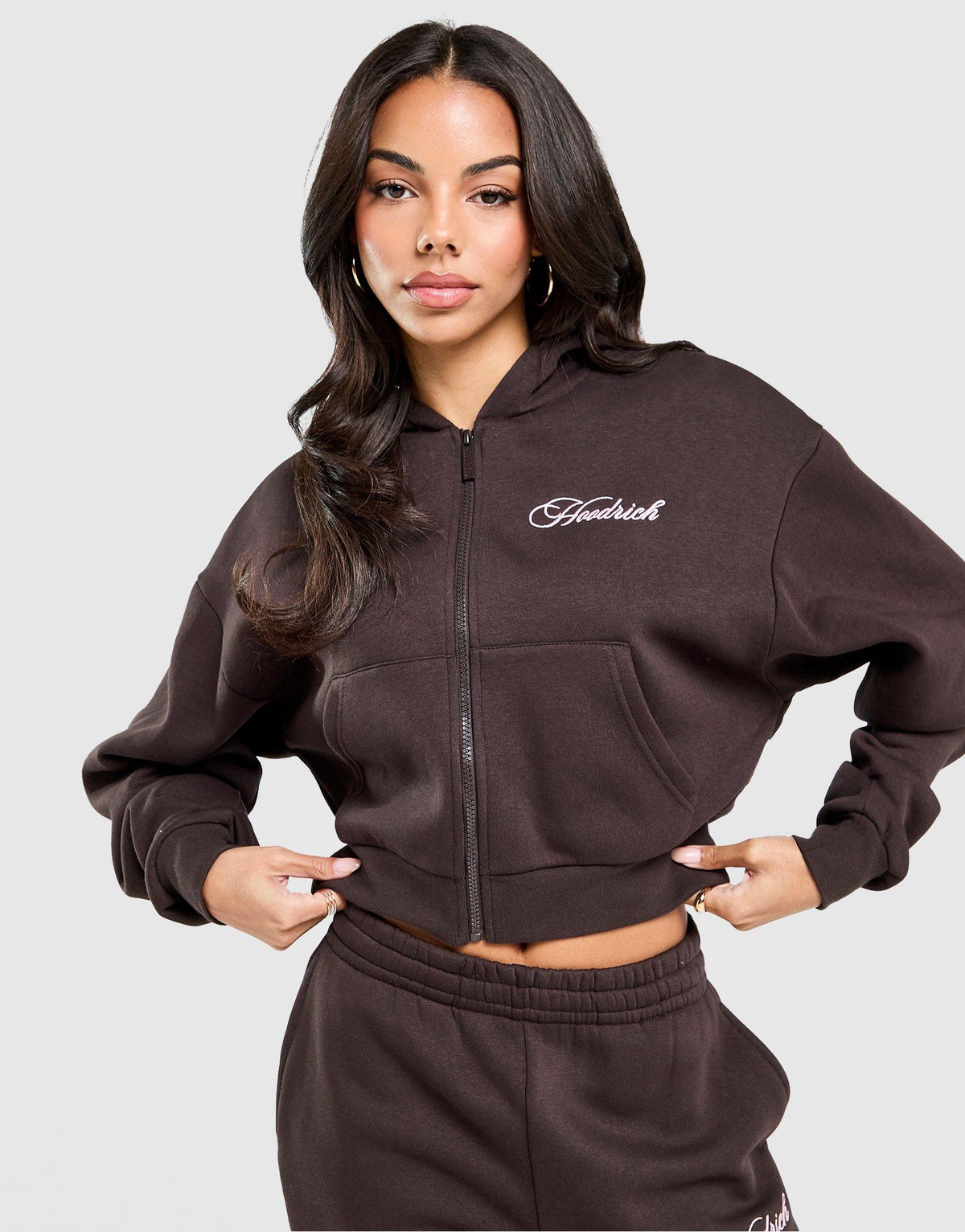 Poise Crop Hoodie Image 1 - LUZACTIVE - AUSTRALIA