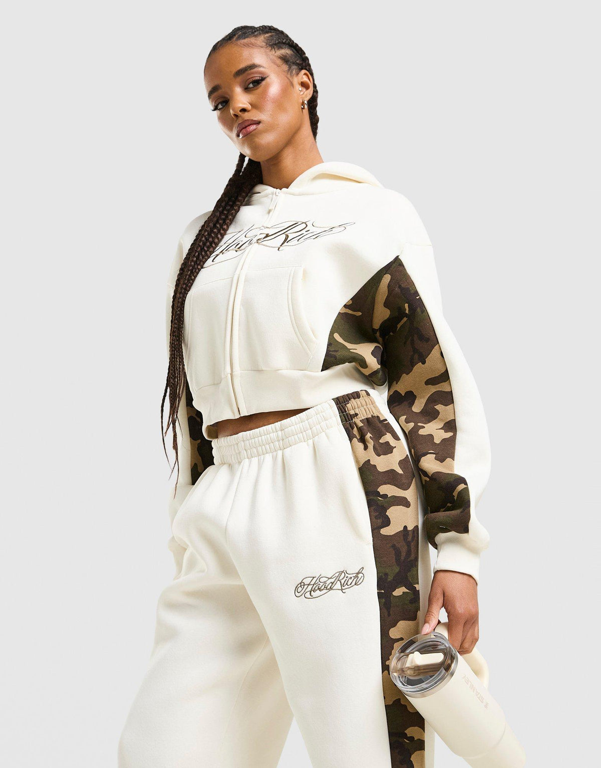 Field Camo Full Zip Hoodie Image 1 - LUZACTIVE - AUSTRALIA
