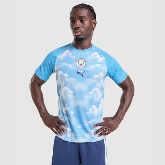 Manchester City FC Warm Up Shirt Image 1 - LUZACTIVE - AUSTRALIA