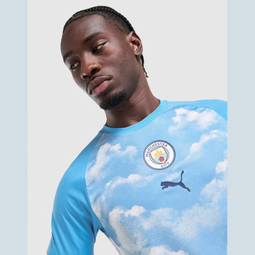 Manchester City FC Warm Up Shirt Image 2 - LUZACTIVE - AUSTRALIA