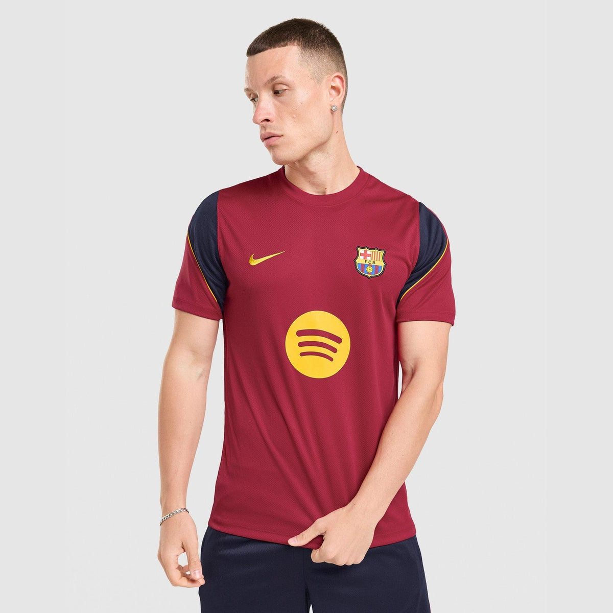 Men's Football Dri-FIT Short-Sleeve Top F.C. Barcelona Strike Image 1 - LUZACTIVE - AUSTRALIA