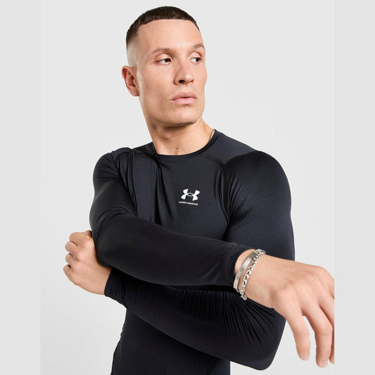 Men's HeatGear Armour Compression Long Sleeve T-Shirt Image 1 - LUZACTIVE - AUSTRALIA