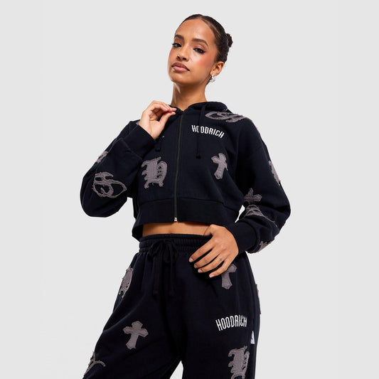 Mist Oversized Full-Zip Hoodie Image 1 - LUZACTIVE - AUSTRALIA