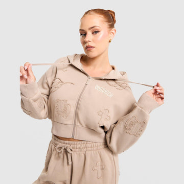 Mist Oversized Full-Zip Hoodie Image 2 - LUZACTIVE - AUSTRALIA