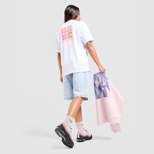 Multi Box Logo Boyfriend T-Shirt Image 1 - LUZACTIVE - AUSTRALIA