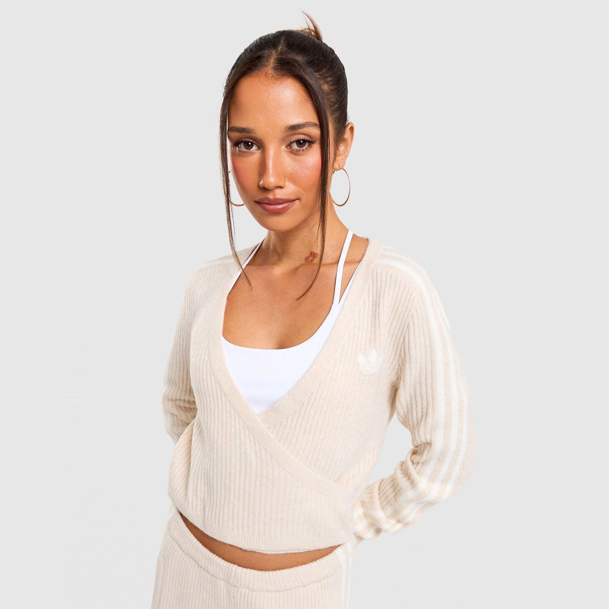 Originals Adiluna Season 2 x JENNIE Knitted Wrap Around Cardigan Image 1 - LUZACTIVE - AUSTRALIA