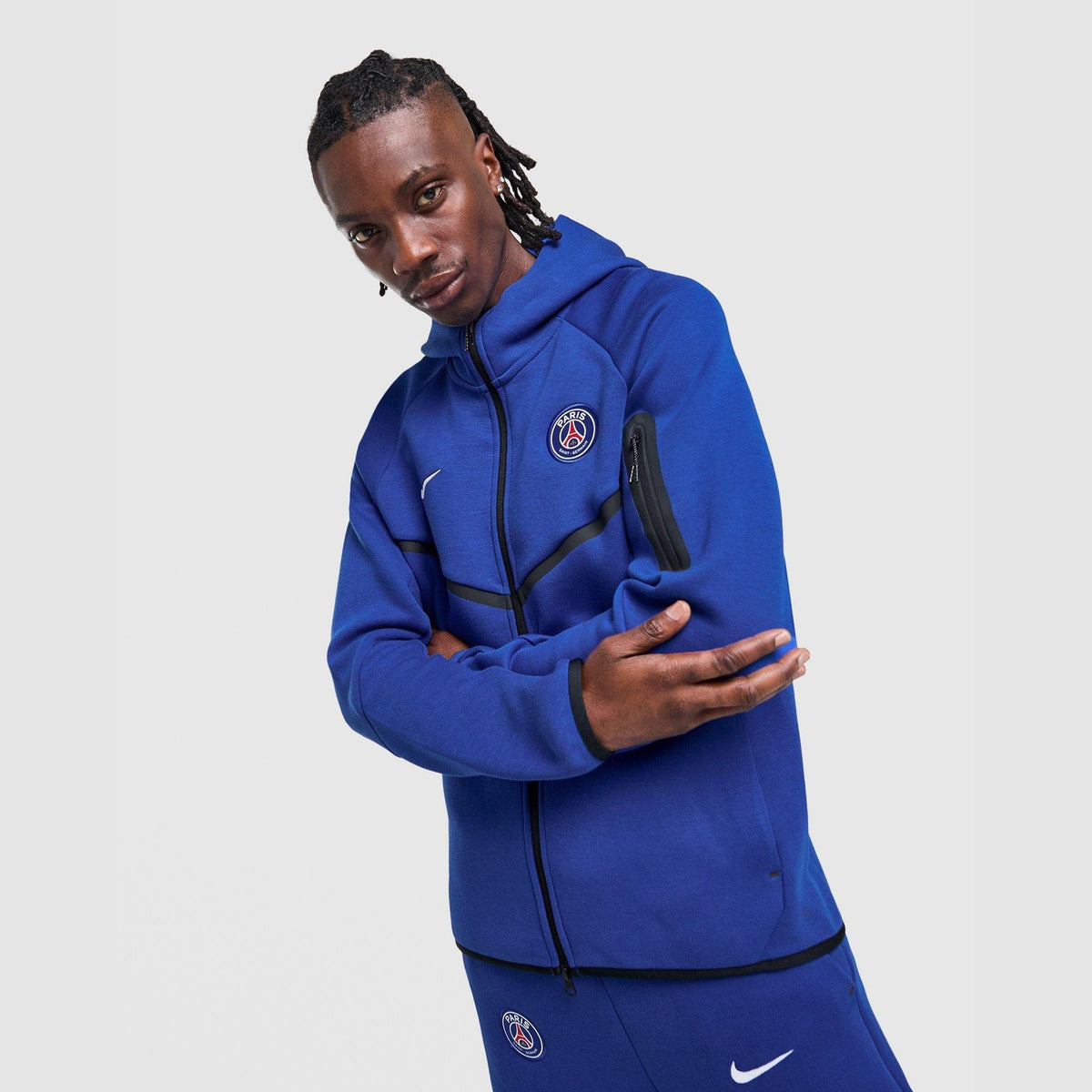 Paris Saint Germain Tech Fleece Hoodie Image 1 - LUZACTIVE - AUSTRALIA