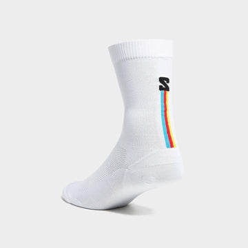 Pulse Race Flag Crew Socks Unisex Image 2 - LUZACTIVE - AUSTRALIA
