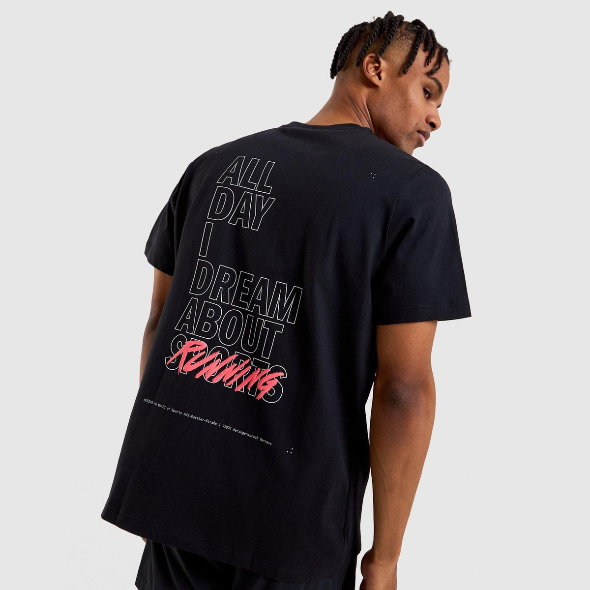 Running Slogan Graphic T-Shirt Image 1 - LUZACTIVE - AUSTRALIA