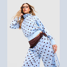 Satin Polka Dots Track Top Image 1 - LUZACTIVE - AUSTRALIA