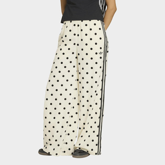 Satin Polka Dots Wide Leg Pants Image 1 - LUZACTIVE - AUSTRALIA