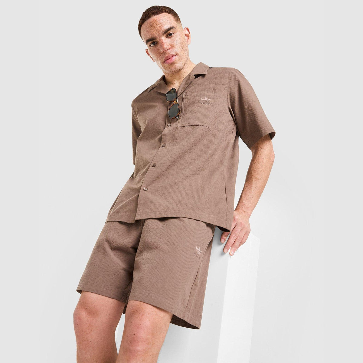 Seersucker Shorts Image 1 - LUZACTIVE - AUSTRALIA