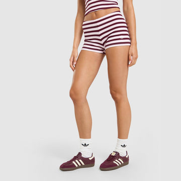 Stripe Ribbed Shorts Image 2 - LUZACTIVE - AUSTRALIA