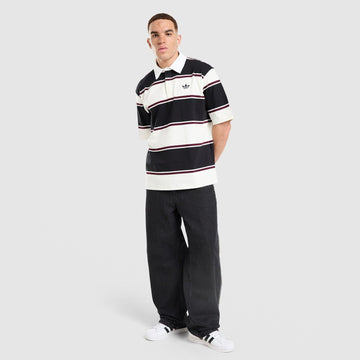 Striped Rugby Polo Shirt Image 2 - LUZACTIVE - AUSTRALIA