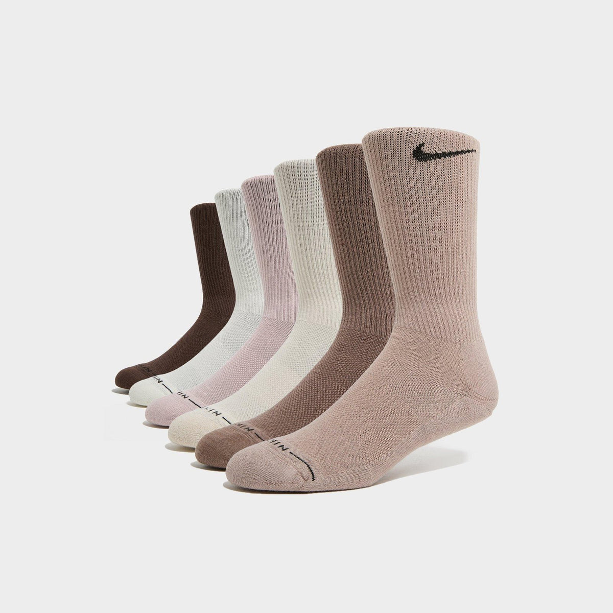 Swoosh Crew Socks (6 Pairs) Image 1 - LUZACTIVE - AUSTRALIA