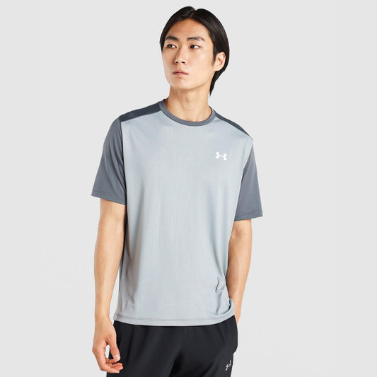 Tech Grid T-Shirt Image 1 - LUZACTIVE - AUSTRALIA