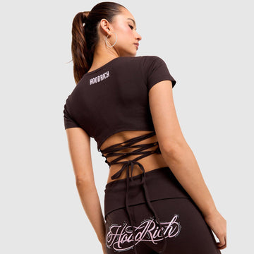 Tie-Back Jersey Script T-Shirt Image 2 - LUZACTIVE - AUSTRALIA