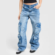 Token Cargo Denim Jeans Image 1 - LUZACTIVE - AUSTRALIA