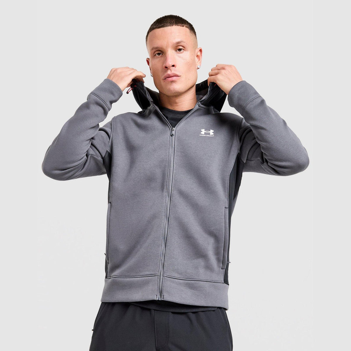 Utility Fleece Full-Zip Hoodie Image 1 - LUZACTIVE - AUSTRALIA