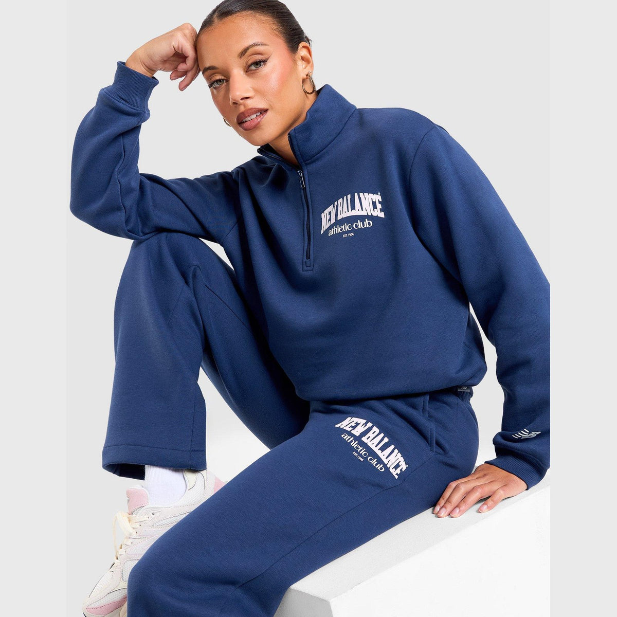 Varsity 1/4 Zip Track Top Image 1 - LUZACTIVE - AUSTRALIA