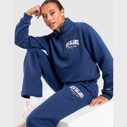 Varsity 1/4 Zip Track Top Image 1 - LUZACTIVE - AUSTRALIA