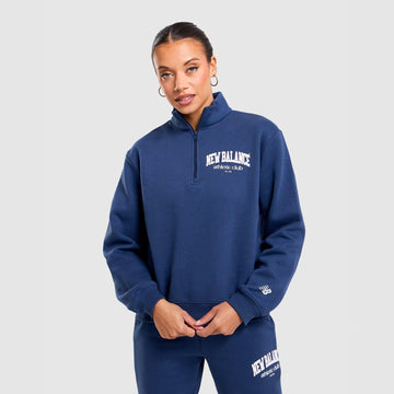 Varsity 1/4 Zip Track Top Image 2 - LUZACTIVE - AUSTRALIA