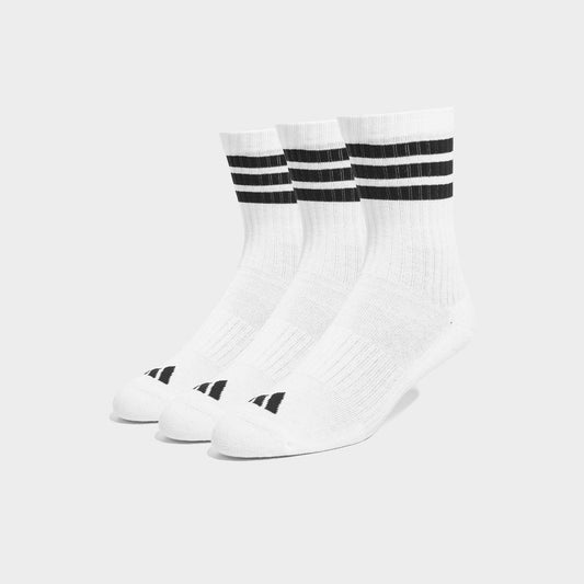 3-Stripes Cushioned Crew Socks (3 Pack) Image 1 - LUZACTIVE - AUSTRALIA