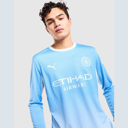 Manchester City 2026/27 Home Long-Sleeve Shirt Image 1 - LUZACTIVE - AUSTRALIA