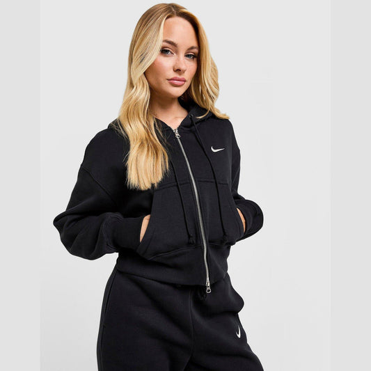 Full-Zip Crop Hoodie Image 1 - LUZACTIVE - AUSTRALIA