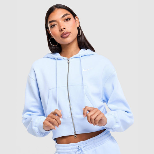 Trend Crop Full-Zip Hoodie Image 1 - LUZACTIVE - AUSTRALIA