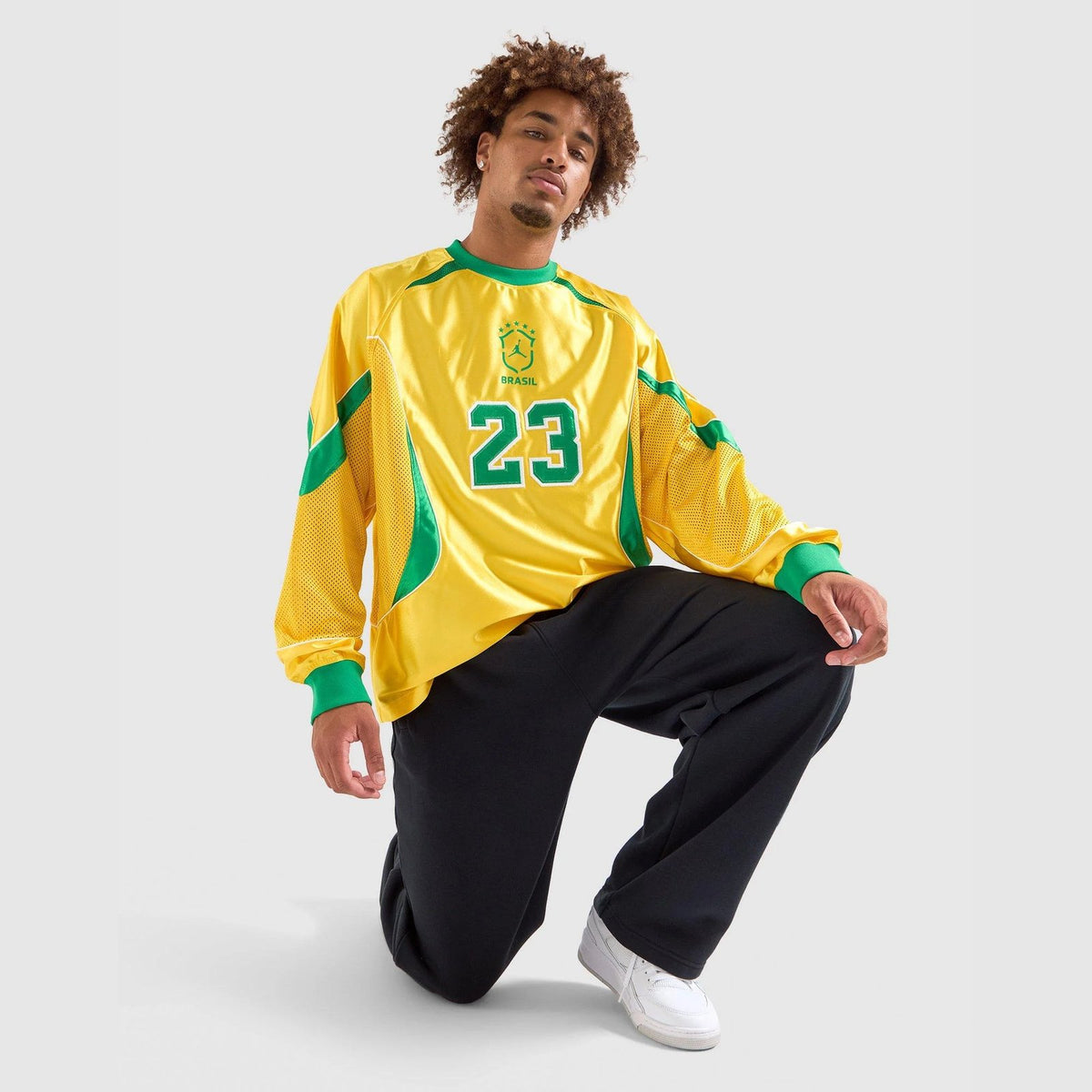 Brasil Long Sleeve Goalie Top Image 1 - LUZACTIVE - AUSTRALIA