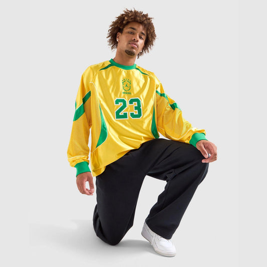 Brasil Long Sleeve Goalie Top Image 1 - LUZACTIVE - AUSTRALIA