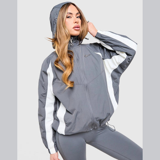 Graphic Swoosh Woven Jacket Image 1 - LUZACTIVE - AUSTRALIA