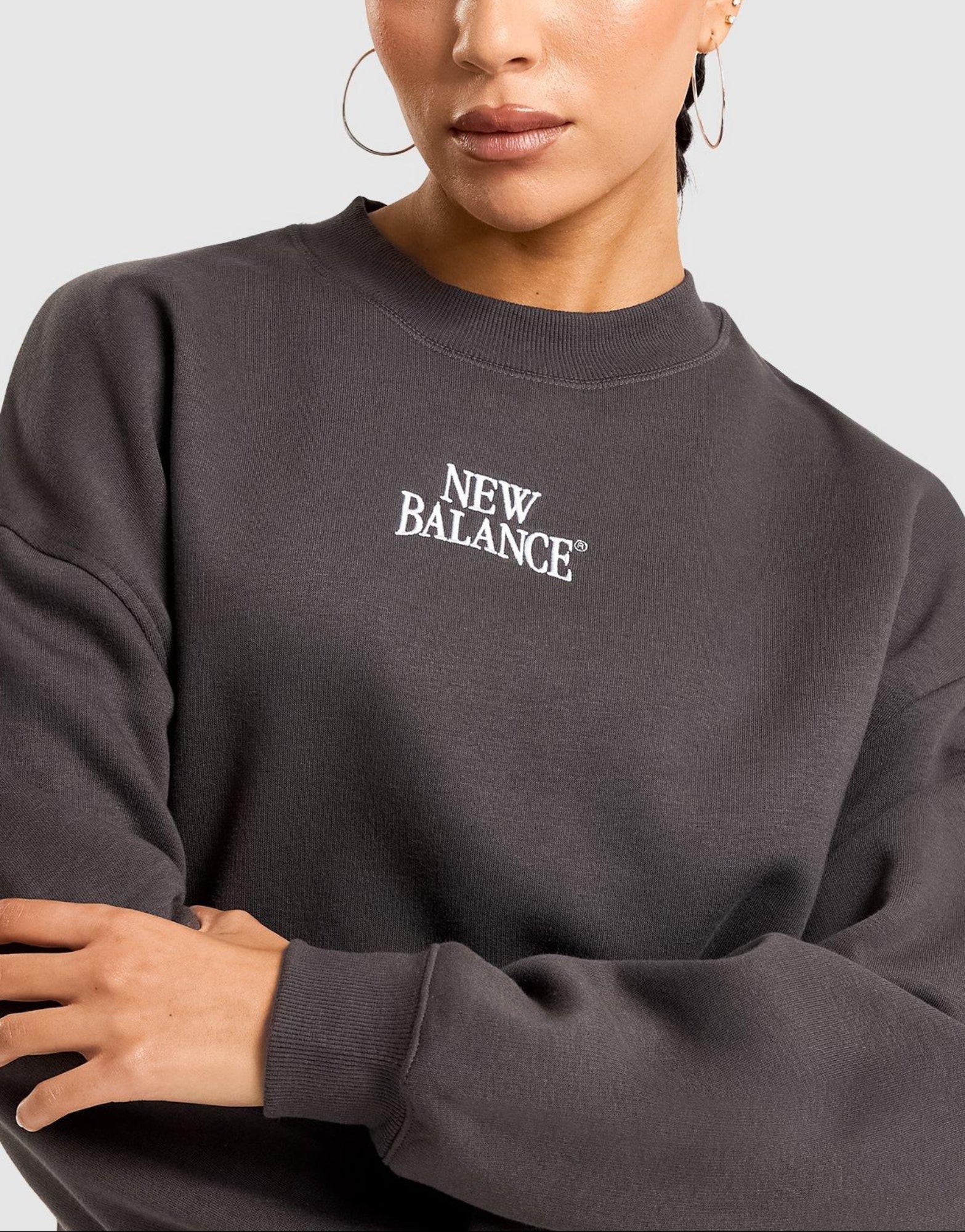 New Balance Linear Crop Sweatshirt image