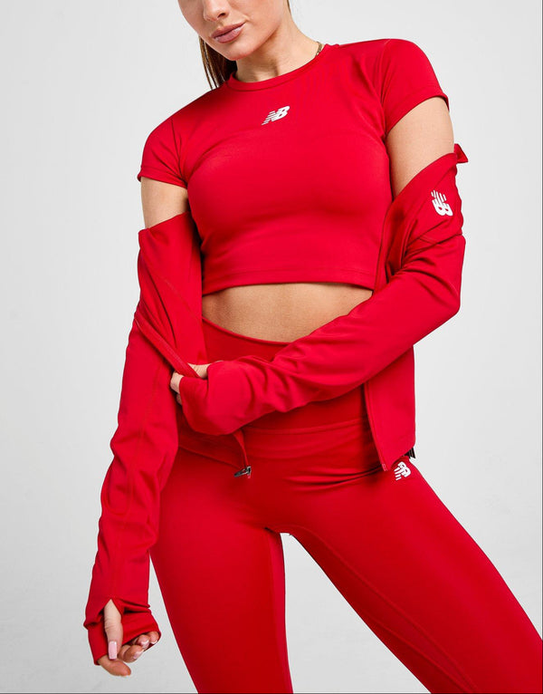 New Balance Logo Slim Crop Top image