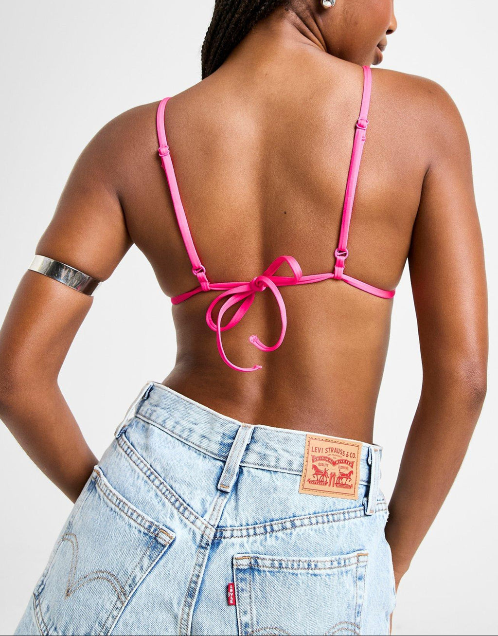 Nike Colour Block Tie Bikini Top image