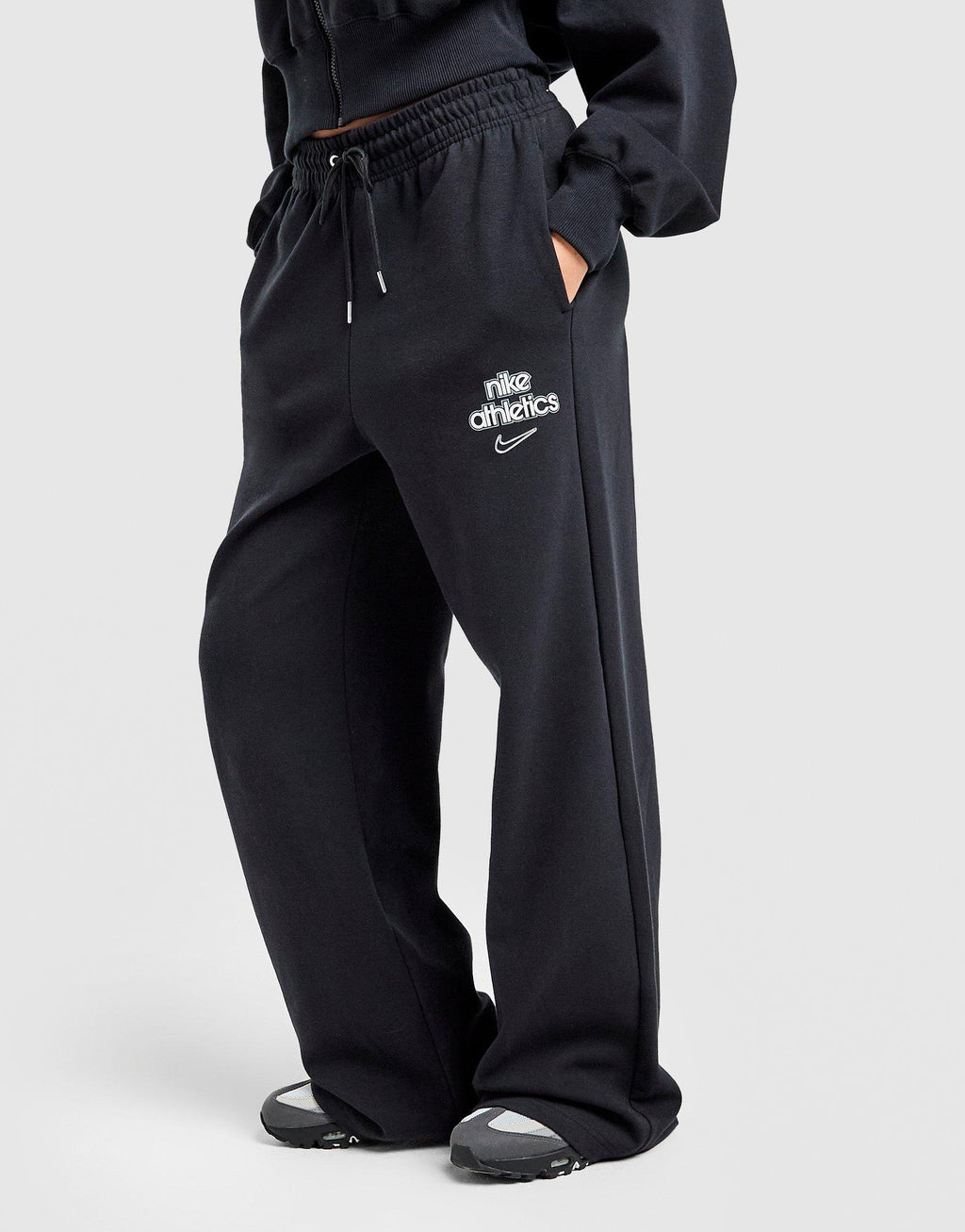 Nike Graphic Swoosh Wide Leg Joggers image