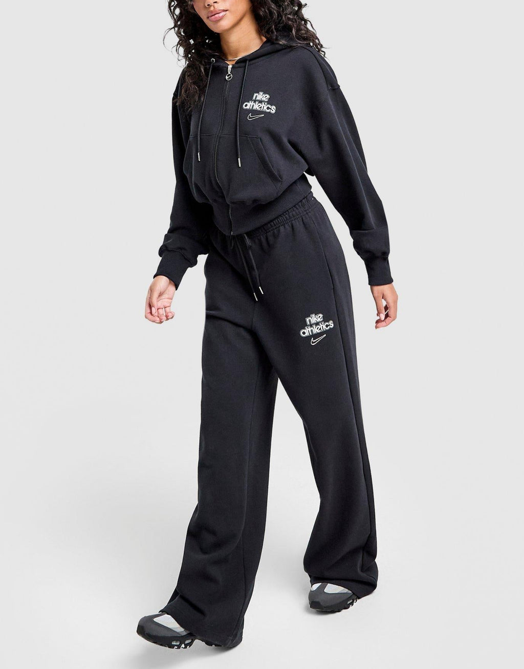Nike Graphic Swoosh Wide Leg Joggers image